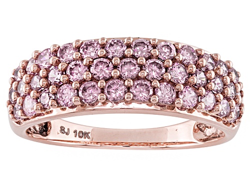 Bella Luce ® 2.15ctw Pink Diamond Simulant Round 10k Rose Gold Ring - Size 10