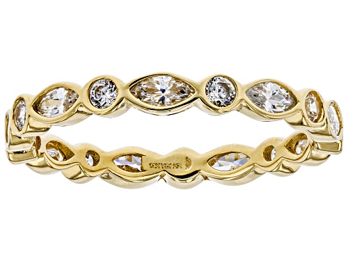 Bella Luce ® 1.89CTW White Diamond Simulant 10K Yellow Gold Ring (0.49CTW DEW) - Size 8