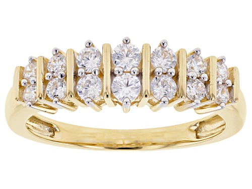 Bella Luce ® 1.08ctw White Diamond Simulant 10K Yellow Gold Ring (0.50ctw DEW) - Size 7
