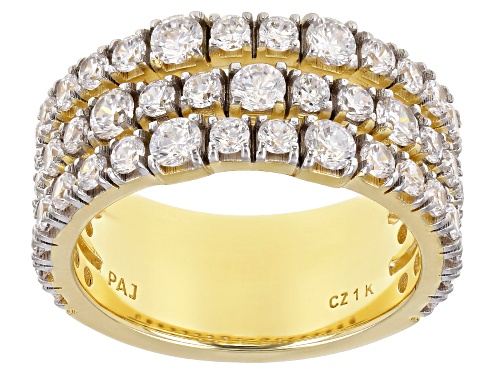 Photo of Bella Luce ® 3.70ctw White Diamond Simulant 1K Yellow Gold Ring (1.94ctw DEW) - Size 7
