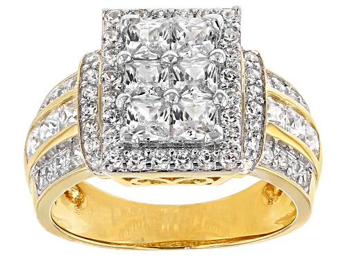 Bella Luce ® 3.26ctw Square & Round, Eterno ™ Yellow Ring (2.44ctw Dew) - Size 12