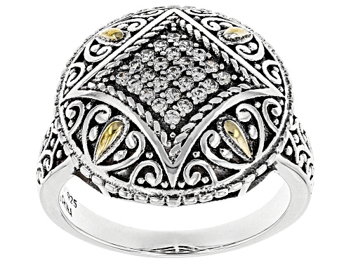 Photo of Bella Luce ® White Diamond Simulant Rhodium Over Sterling Silver Ring - Size 7