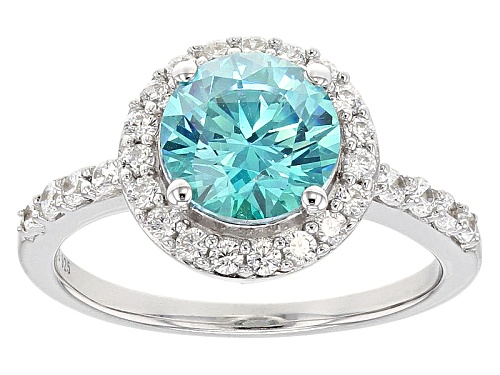 Bella Luce ® 4.38ctw Rhodium Over Sterling Silver Ring With Mint Swarovski ® Zirconia - Size 10