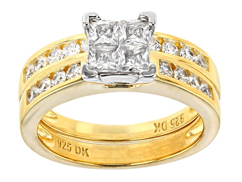 Bella Luce ® 2.25CTW White Diamond Simulant Eterno ™ Yellow Ring With Band - Size 8