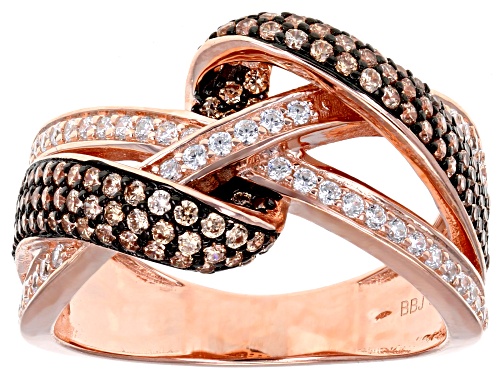 Bella Luce ® 1.75CTW Champagne & White Diamond Simulants Eterno ™ Rose Ring - Size 5