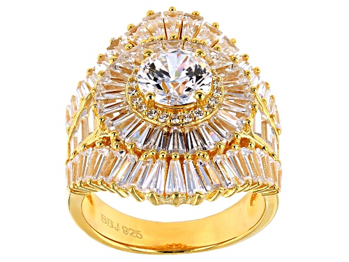 Bella Luce ® 10.67CTW White Diamond Simulant Eterno ™ Yellow Ring (5.88CTW DEW) - Size 7
