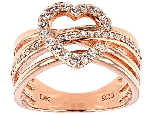 Bella Luce ® 0.60CTW White Diamond Simulant Eterno ™ Rose Heart Ring - Size 5