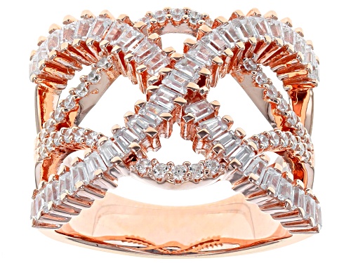 Photo of Bella Luce ® 2.21CTW White Diamond Simulant Eterno ™ Rose Gold Over Sterling Silver (1.68CTW DEW) - Size 5