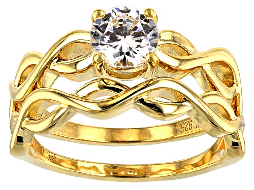 Bella Luce ® 1.35CT White Diamond Simulant Eterno ™ Yellow Ring With Band (0.84CTW DEW) - Size 11