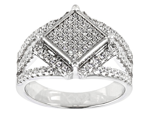 Photo of Bella Luce ® 1.34CTW White Diamond Simulant Rhodium Over Sterling Silver Ring (0.62CTW DEW) - Size 6