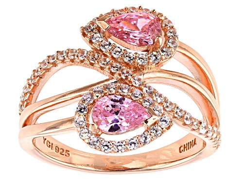 Bella Luce ® 1.95CTW Pink & White Diamond Simulants Eterno ™ Rose Ring (1.08CTW DEW) - Size 7
