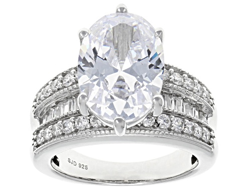 Photo of Bella Luce ® 11.24CTW White Diamond Simulant Rhodium Over Sterling Silver Ring (7.23CTW DEW) - Size 11