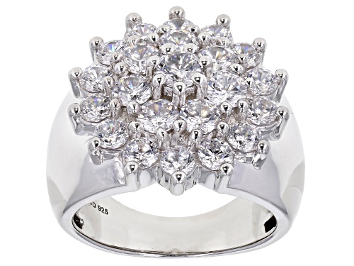 Bella Luce ® 5.31ctw Rhodium Over Sterling Silver Ring (2.98ctw DEW) - Size 7