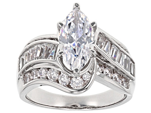Bella Luce® 4.69ctw Rhodium Over Sterling Silver Ring (3.51ctw DEW) - Size 12