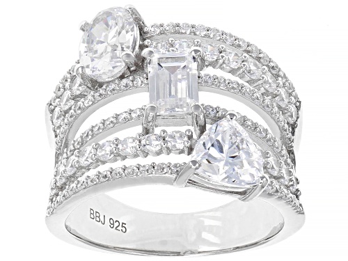 Photo of Bella Luce ® 5.54ctw Rhodium Over Sterling Silver Ring (3.06ctw DEW) - Size 8