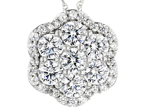 Photo of Bella Luce ® 7.10ctw Rhodium Over Sterling Silver Pendant With Chain (3.85ctw DEW)