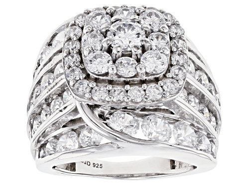 Photo of Bella Luce ® 10.59ctw Rhodium Over Sterling Silver Ring (5.40ctw DEW) - Size 5