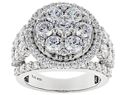 Photo of Bella Luce ® 8.34ctw Rhodium Over Sterling Silver Ring (4.43ctw DEW) - Size 5