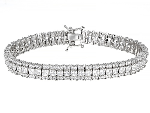 Photo of Bella Luce ® 19.24ctw White Diamond Simulant Rhodium Over Silver Tennis Bracelet (9.99ctw DEW) - Size 8