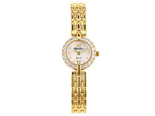 Photo of Bella Luce ® Ladies 1.45ctw Diamond Simulant Eterno™ Over Brass Yellow Wrist Watch (0.66ctw DEW)
