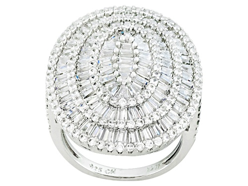 Photo of Bella Luce ® 5.03ctw Rhodium Over Sterling Silver Ring (3.34ctw Dew) - Size 5