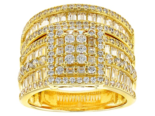 Bella Luce ® 4.32ctw Eterno ™ Yellow Ring With Band (2.82ctw Dew) - Size 10