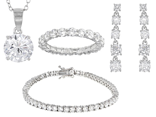 Photo of Bella Luce ® 22.80ctw Rhodium Over Sterling Silver Jewelry Set (13.05ctw Dew)