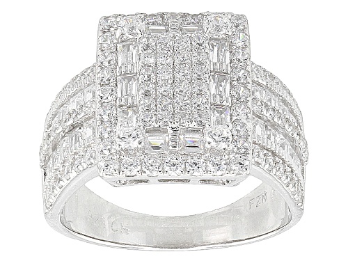 Photo of Bella Luce ® 3.57ctw Rhodium Over Sterling Silver Ring (2.21ctw Dew) - Size 5