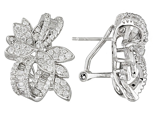 Bella Luce ® 4.44ctw Rhodium Over Sterling Silver Earrings (2.35ctw Dew)