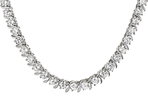Bella Luce ® 39.99ctw Rhodium Over Sterling Silver Necklace (23.25ctw Dew) - Size 18