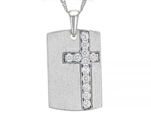 Photo of Bella Luce ® 1.32ctw Rhodium Over Sterling Silver Men's Pendant With Chain (0.72ctw DEW)