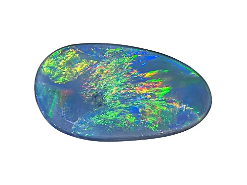 Australian Lightning Ridge Opal Min .60ct Mm Varies Free Form Cabochon