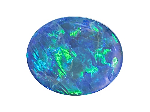 Australian Lightning Ridge Opal 3.21ct 11.5x9.5mm Oval Cabochon