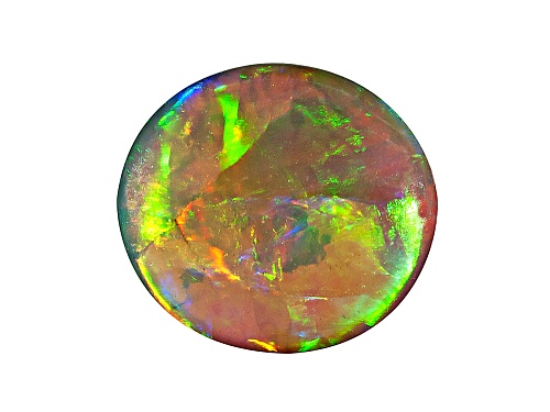 Australian Lightning Ridge Opal 1.18ct 8x7.5mm Oval Cabochon