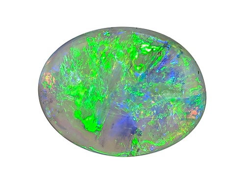 Australian Lightning Ridge Opal Min .50ct Mm Varies Oval Cabochon