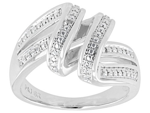 Emulous™ Round White Diamond Accent Rhodium Over Brass Ring - Size 7