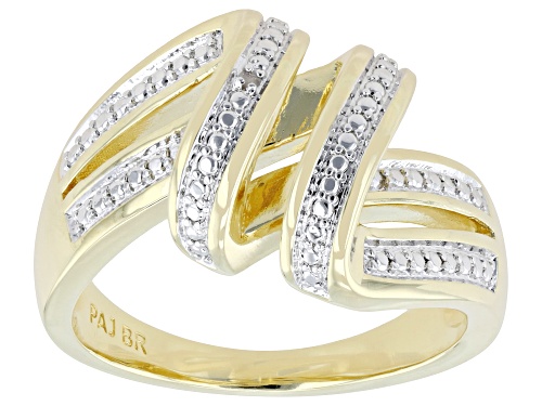Emulous™ Round White Diamond Accent 14k Yellow Gold Over Brass Ring - Size 10