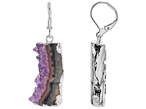 Photo of Artisan Collection Of Brazil™ Amethyst Slice Silver Over Brass Earrings