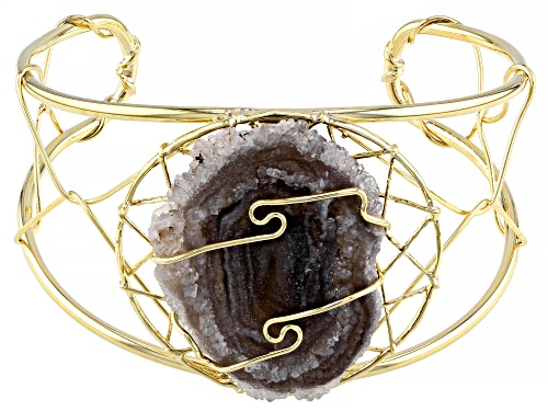 Photo of Artisan Collection Of Brazil™ Occo Agate 18K Gold Over Brass Concha Agate Dream Catcher Bracelet
