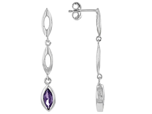 Photo of Bella Luce ® 1.55ctw Amethyst Simulant Rhodium Over Sterling Silver Earrings