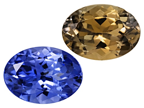 Photo of Tanzanite Collectors Edition  Set Of Two Tanzanite & Zoisite Avg 1.40ctw 7x5mm Oval