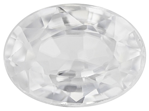 White Zircon 7x5mm Oval 1.06ct Loose Gemstone