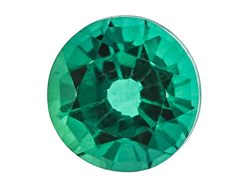 Photo of Lab Created Emerald 3mm Round 0.09ct Loose Gemstone