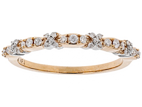 .20ctw Round White Diamond 10k Rose Gold Ring - Size 4