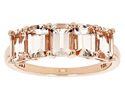 1.91ctw Morganite 10k Rose Gold Ring - Size 10