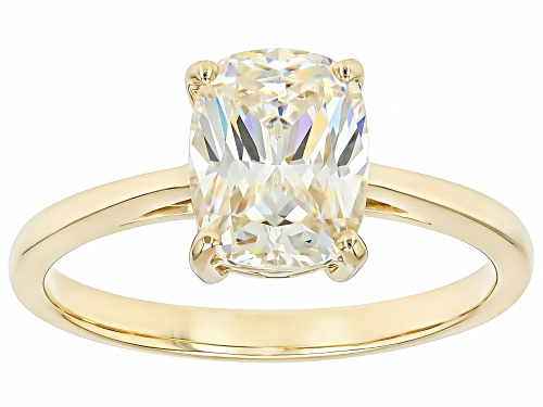 2.88ct Strontium Titanate 10k Yellow Gold Ring - Size 4