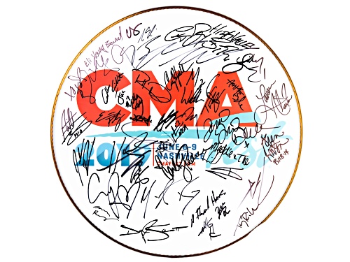 Back The Beat: 2019 CMA Fest Autographed Drumhead