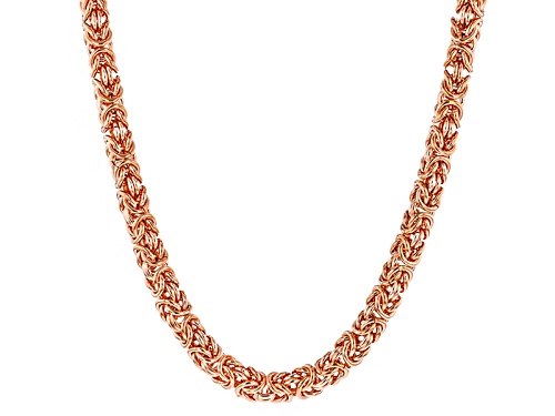 Timna Jewelry Collection™ 6mm, 16" Copper Byzantine Chain Necklace