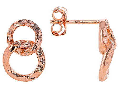 Timna Jewelry Collection™ Copper Interlocking Rings Drop Earrings