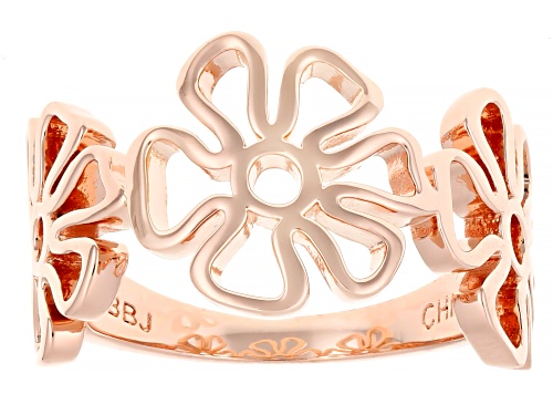 Timna Jewelry Collection™ Copper Floral Band Ring - Size 7